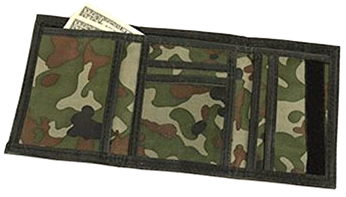 Camouflage Velcro wallet
